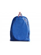 Blue Backpack Leather Tennis Bag