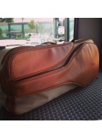 Grain Leather 6 Racket Tennis Bag