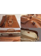 Brown Leather Tennis Bag