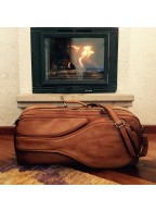 Brown Leather Tennis Bag