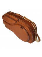 Brown Leather Tennis Bag